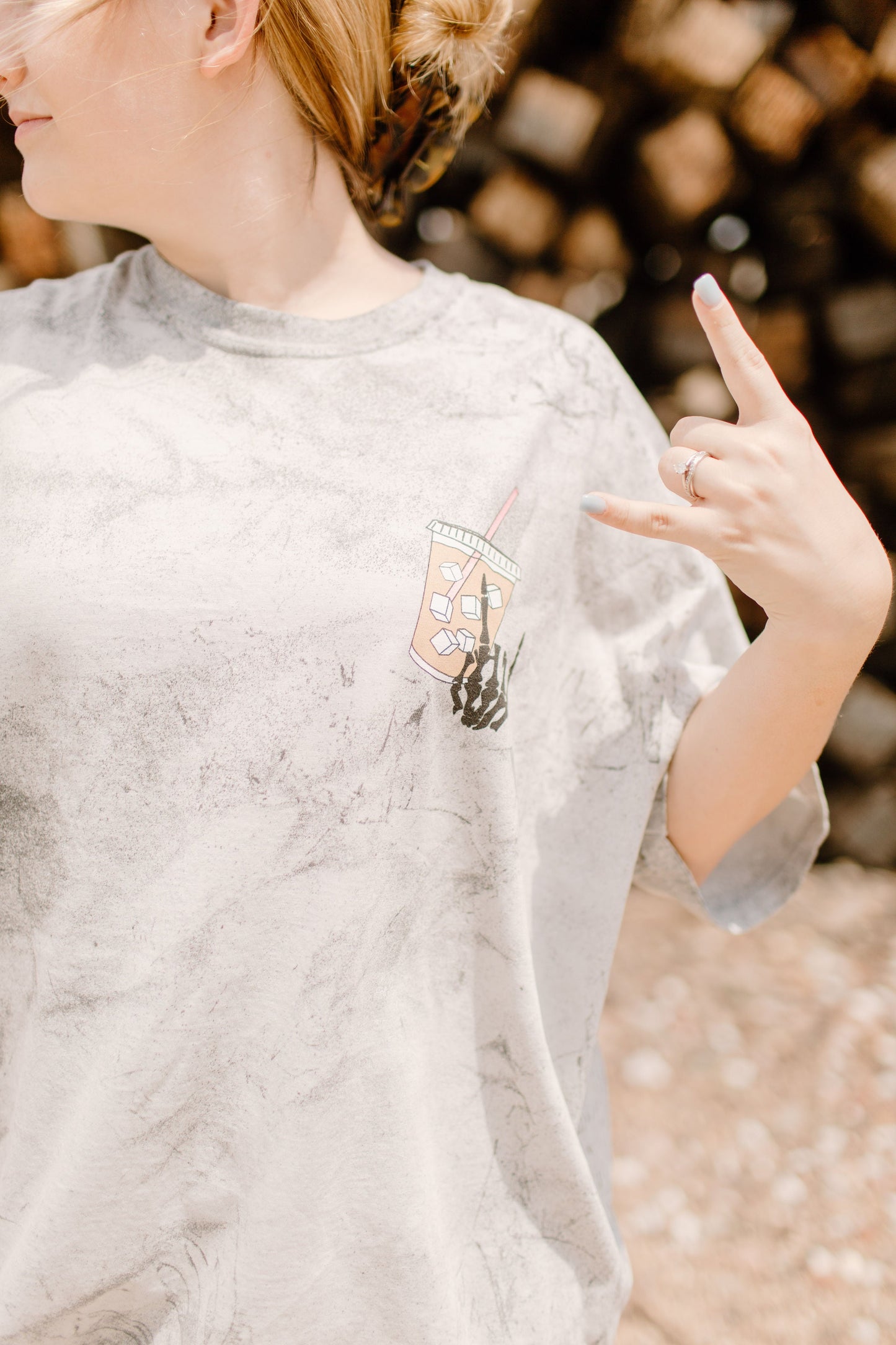 Fueled by iced coffee and anxiety Graphic Tee or Sweatshirt