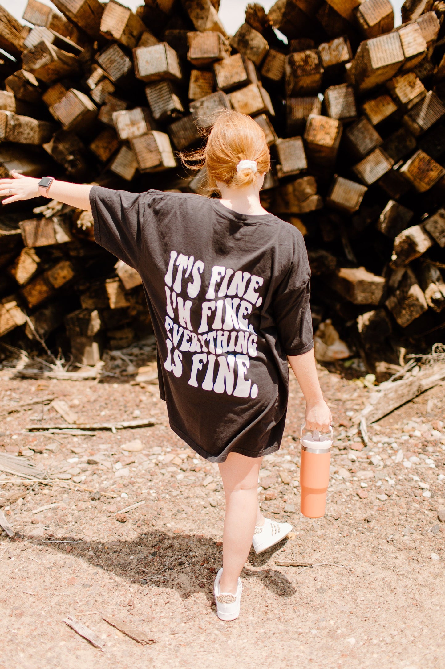 It's Fine Graphic Tee or sweatshirt