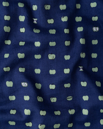 Organic Cotton Navy Pyjama Set, Pipped