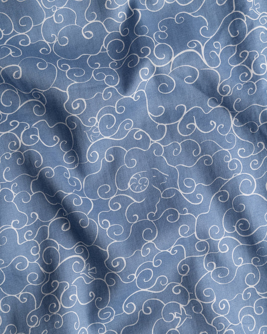 Organic Cotton Blue Pyjama Bottoms, Sky Ramble