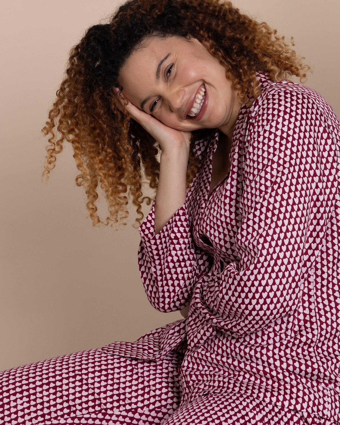Organic Cotton Pink Pyjama Set, Hounds of Love