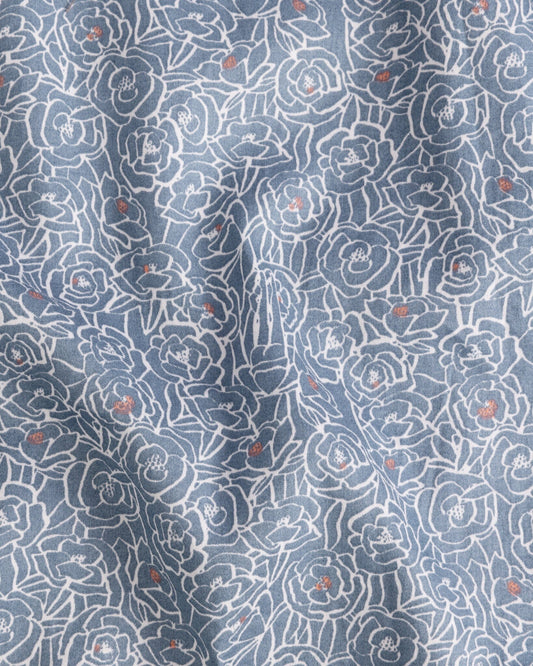 Organic Cotton Blue Pyjama Set, Little Bums