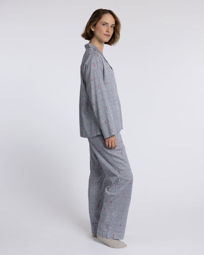 Organic Cotton Grey Pyjama Set, Port in a Storm