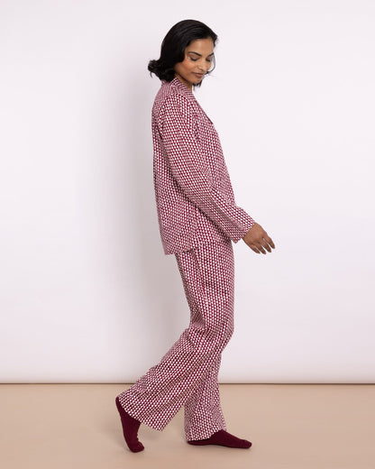 Organic Cotton Pink Pyjama Set, Hounds of Love