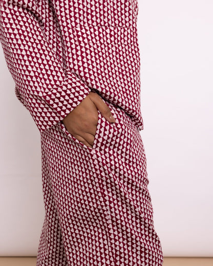 Organic Cotton Pink Pyjama Set, Hounds of Love