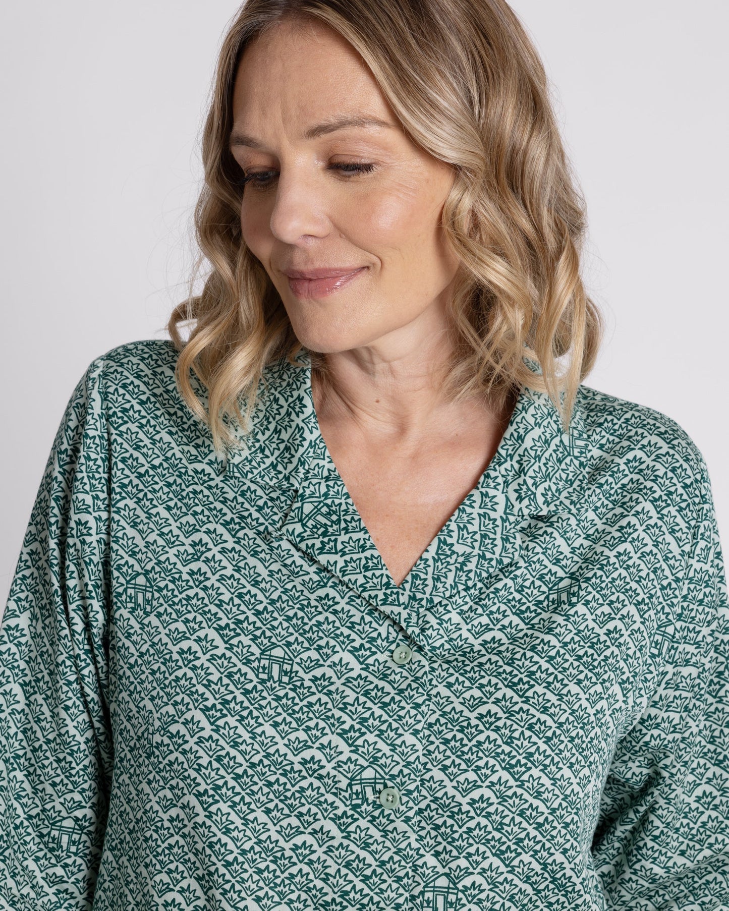 Organic Cotton Green Pyjama Set, Ms Greenhouse